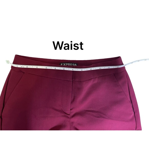 Express Women's Dress Pants Columnist Red Size 00 Professional Office - Picture 9 of 12